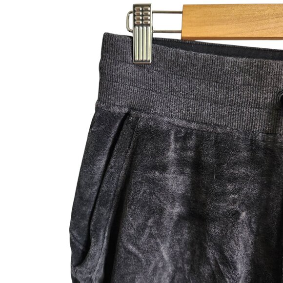 Lululemon Pants Women's 6 Gray Grey Warm Down Jogger Velour Pockets Sweatpants - Picture 4 of 9